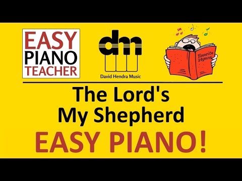 The Lord's My Shepherd piano tutorial: EASY keyboard song (hymn) & note names #EPT 🎹