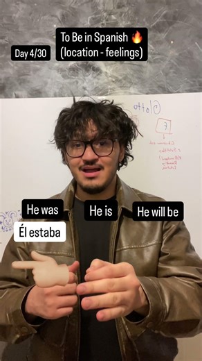 Day 4 out of 30 of learning Spanish it 2026 🥳🥳 Today with the verb “Estar”