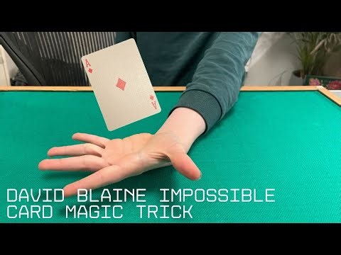 David Blaine IMPOSSIBLE card magic trick