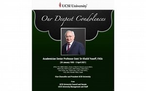 UCSI University Vice-Chancellor dies