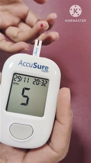 Testing Blood Suger On Accusure Life Glucometer #shorts#glucometer #sugartest #sugertesting #suger