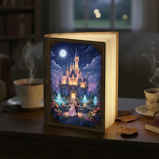 Castle Book Lamp, Folding LED Night Light, Fairy Room Decor - Etsy