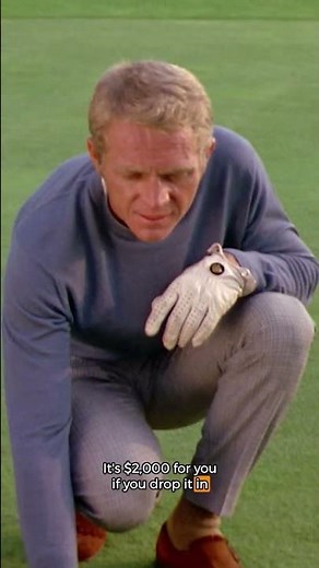 Steve Mcqueen playing golf | The Thomas Crown Affair (1968)
