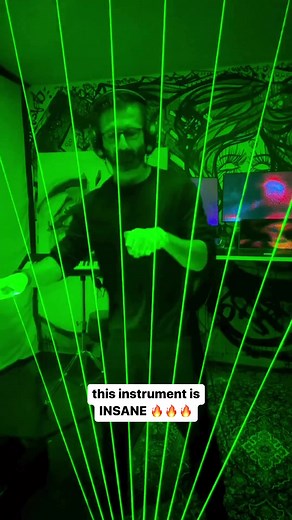 Name this Visual Instrument | Laser Harp Music Performance