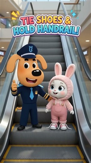 Watch Your Step On The Escalator! 👟 Escalator Safety RulesUntied Shoelaces Danger! 🚨 Shopping Mall
