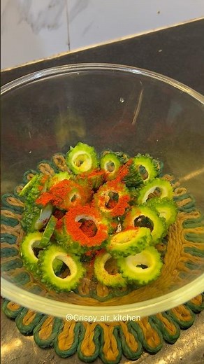 Crispy Karela Chips in Air Fryer | Healthy Snack Recipe #airfryerrecipes #food #eveningsnacks