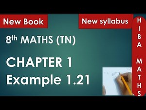 8th maths chapter 1 example 1.21 tn samacheer hiba maths