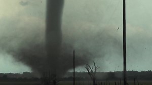 HOW DO TORNADOES WORK?? The way air moves in tornadoes is incredibly complex and dynamic, and what drives their power. A great and fascinating example can be found in the Hawley, TX tornado from this year. Note how condensed and strong the vortex is as it churns the ground. This tornado was certainly more powerful than its ef-3 rating, but watch as the bottom of the vortex appears to blow outwards just as it enters a breakdown phase. It happens really fast so if you miss it don't feel bad, I've 