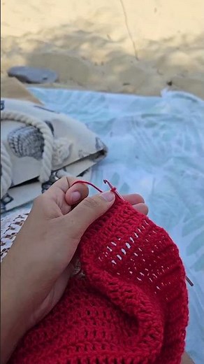 Faire du crochet à n'importe quel endroit 🥰🧶 #crochet #crochetdebutant #tutoriel