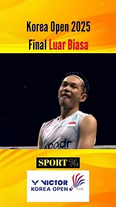 694K views · 6K reactions | Partai seru tersaji di Final Korea Open 2025 antara Fajar/Fikri melawan andalan tuan rumah Kim/Seo. #KoreaOpen2025 #Badminton #Indonesia #Bwf #Sport74 #Fifa | Sport 74 | Facebook