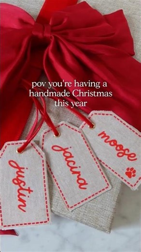 Stitched Holiday Gift Tags 🎁 #dupes