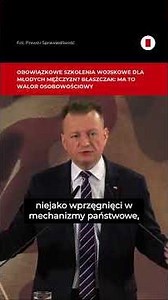 PiS wants universal military training. "This has the value of building masculine attitudes."