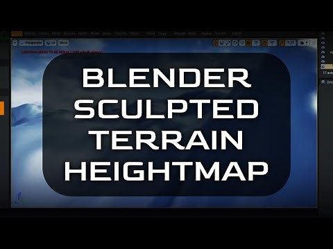 Blender - Sculpted Terrain Heightmap