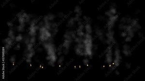 4k Abstract smoke flames fireworks background,holiday explosions particle backdrop.