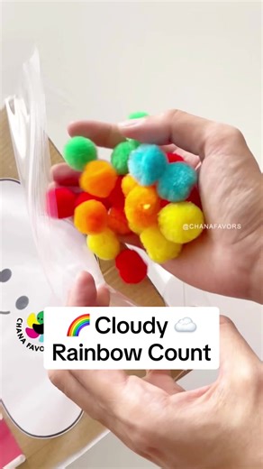 Fun Cloudy Rainbow Count Printable for Kids | Educational Math Activity