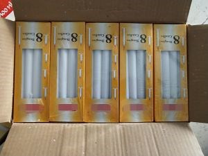 [Hot Item] Cameroon Market White Stick Candles 30g Candles Packing Good Quality with Smokeless Bougies