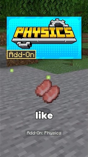 Upgraded vanilla physics. Same game, way better feel. #minecraft #bedrock #physics #addon #mcpe