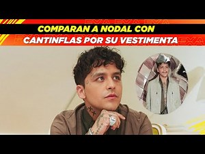 Comparan a Nodal con Cantinflas por su vestimenta👀🤭