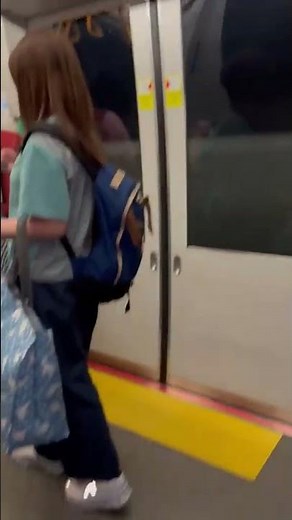 riding the Osaka kansai international airport T1 shuttle train in Japan