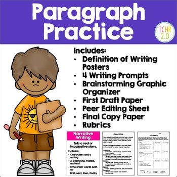 Paragraph Practice Four Types of Writing