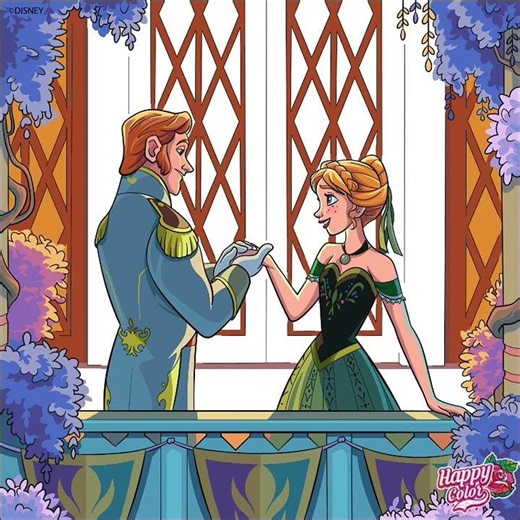 Happy Color - Frozen (2013 Films) Love Is An Open Door (Disney Pics)
