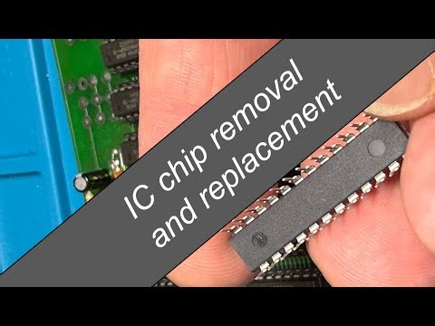 IC chip removal and installation