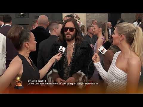 JARED LETO Red Carpet Interview | 2022 GRAMMYs