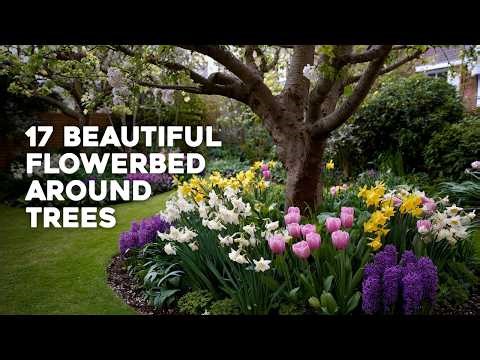 🌸 Flowerbed Around Trees: 17 Stunning Landscaping Ideas for Your Backyard
