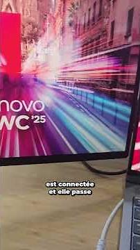 Ce PC Lenovo peut devenir un PC avec 3 écrans ! #mwc #lenovo