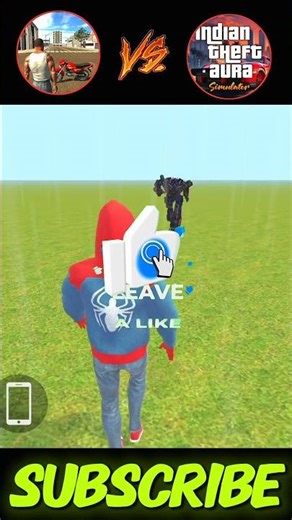 🤖Robot Hand Check Challenge in Indian Bikes Driving 3D vs Indian GTA Simulator 🔥#shorts #gaming #gta