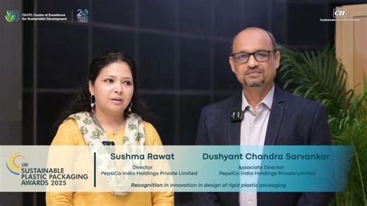 Winners of CII Sustainable Plastic Packaging Awards 2025, PepsiCo India Holdings Pvt Ltd | CII-ITC Centre of Excellence for Sustainable Development