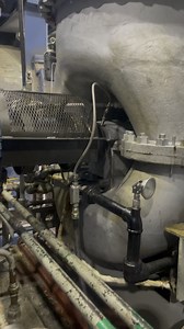 Bearing failure on steam turbine chiller