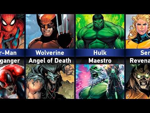 Marvel Heroes and their Evil Version