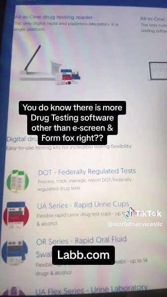 There is more drug testing software other than escreen and Formfox. #drugscreens #fyp #specimencollector #software #DOT #compliance #drugtestingprogram