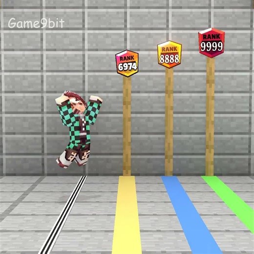 The long jump game to rank up with Kamado Tanjirou, Agatsuma Zenitsu, and Hashibira Inosuke!