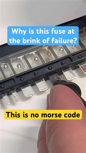 Why is this multi fuse at the brink of failure #fuse #kia #hyundai #shortcircuit #highcurrent #diy