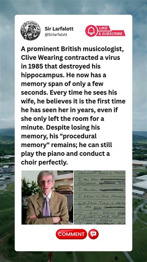 Interesting Facts! - Clive Wearing - The Musician with no Short -Term Memory