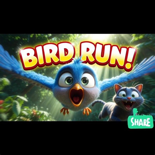 Little Birdie 🐦 | Cute Kids Poem | Fun Animal Rhyme for Children | Cartoon Animation Song