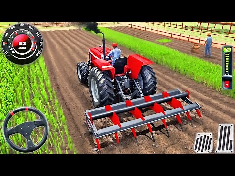 Real Tractor Driving Simulator 2025 - Indian Farming Transport Walkthrough - Android GamePlay