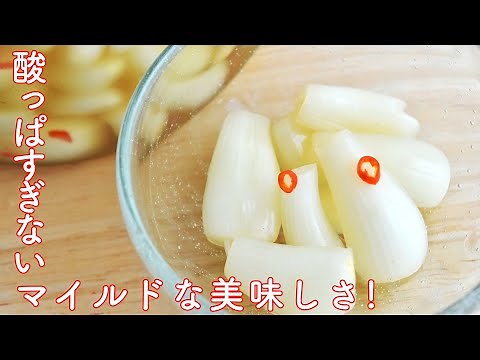 【らっきょうの漬け方】簡単ですぐ出来るらっきょう甘酢漬の作り方☆洗いらっきょうでお手軽に美味しい自家製らっきょうを作ろう! Rakkyo(Japanese-shallot Pickles)