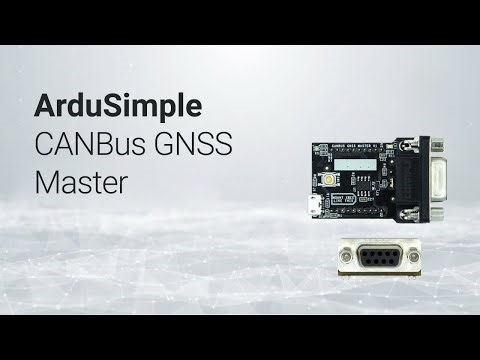 Canbus GNSS Master from ArduSimple: add CANBus functionality to any device with XBee or serial port