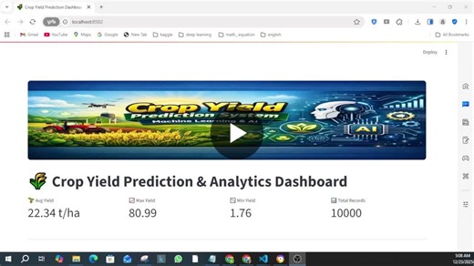 Machine Learning Crop Yield Prediction Dashboard | Arif Miah posted on the topic | LinkedIn