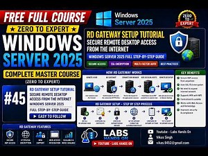 #45 RD Gateway Setup Tutorial | Secure Remote Desktop Access from the Internet | Windows Server 2025
