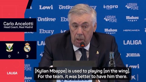 Mbappe 'did a very good job' - Ancelotti after win over Leganes