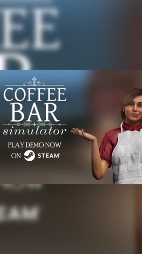 1.1K views | Coffee Bar Simulator Demo is now officially available on Steam! ☕ Play free demo today and open your coffee shop  https://store.steampowered.com/app/3995730/Coffee_Bar_Simulator_Demo Open your own café and create a place brimming with aroma and flavor.  Serve coffee, pastries, and desserts, expand your bar, decorate the interior, and serve your guests in a way that keeps them coming back for more!  | PlayWay | Facebook