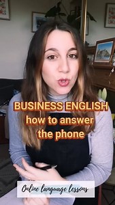 120K views · 4K reactions | BUSINESS ENGLISH How to answer a phone call in English and apologise for an issue at work. Complete the exercise at the end of the video in the comments  | Aurora's Online Language Lessons | Facebook