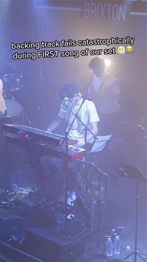 Joshua Milo on Instagram: "What happened was the click track channel got muted for some reason, so the backing track worked normally but we couldn’t hear any click on our in-ears, so impossible to stay in synch with the tracks 🥲 Song: Joshua Milo - RECKLESS Out now! 🥳 Link in bio! 🫶 #fail #funny #concert #musiciansofinstagram #bandsofinstagram"