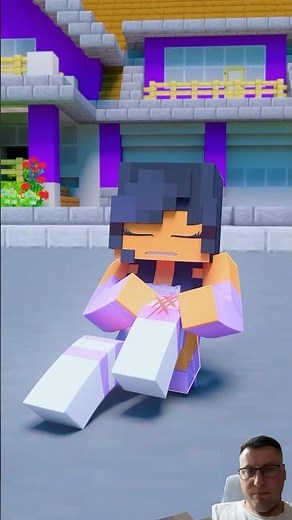 Aphmau fell and hurt her leg... #minecraft #aphmau #minecraftanimation #animation #memes #animated