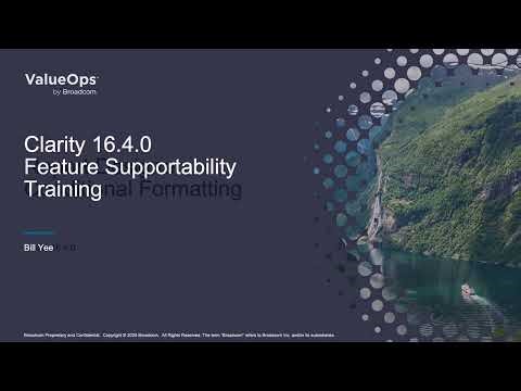 Clarity 16.4.0 - Report Designer - Conditional Formatting