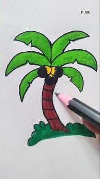 Draw a tree super easy way for beginners #treeart #artshorts #lovetrees #easyarttutorial